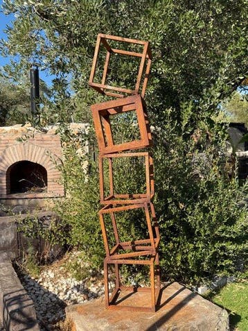 Ana Lucia B.M - Sculpture Corten - BIG XXL -