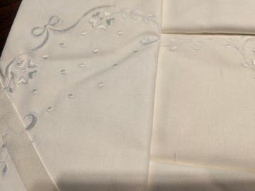 Drap de lit (4) - 280 cm - 240 cm - anciens trousseaux