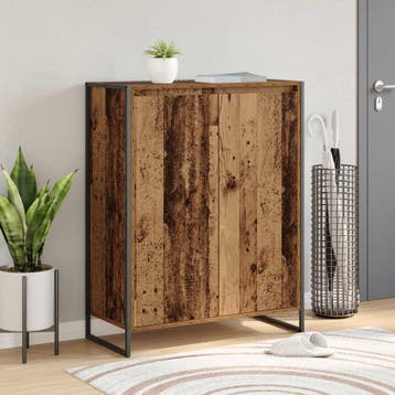 vidaXL Schoenenkast met opslag Oud Hout 79 x 36 x 100 cm, Verzenden, Nieuw