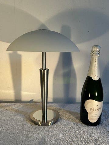 Tafellamp - ufo - Glas, Chroom, Staal