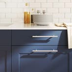 vidaXL Handvatten 20 st 160 mm roestvrij staal zilverkleurig, Doe-het-zelf en Bouw, Hang- en Sluitwerk, Verzenden, Nieuw