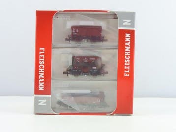 Fleischmann N - 822704 - Ensemble de wagons de marchandises, Nieuw