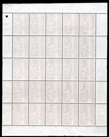 België 1949 - Postiljon te paard vel van 25 - Gratis, Gestempeld
