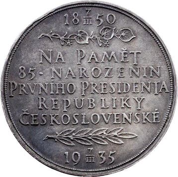 Tsjecho-Slowakije. First Republic. Medal 1935 / 85th
