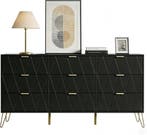 UEV Commode met schuifranden, 150 x 34 x 74 cm, kast met 9 s, Verzenden