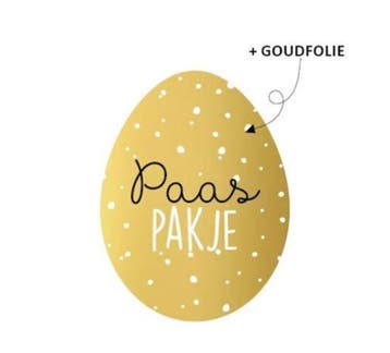10x sticker  PaasPakje pasen (Stickers), Verzenden, Nieuw, Meerdere stickers