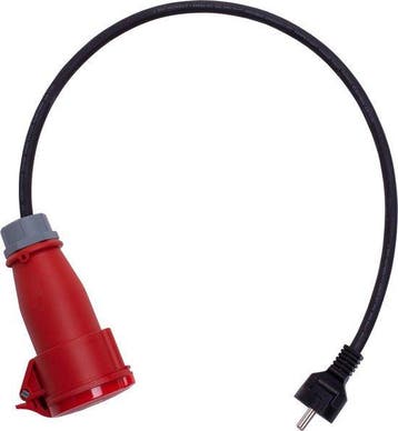 2dekans | EV adapter ADAP2 Rode CEE / Schuko | 1 fase naar 3, Ophalen of Verzenden