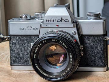 Minolta STR101 + MC Rokkor PF 1,7/50mm | Single lens reflex, Audio, Tv en Foto, Nieuw