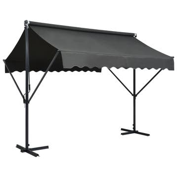 vidaXL Luifel vrijstaand 300x300 cm antraciet, Verzenden, Nieuw