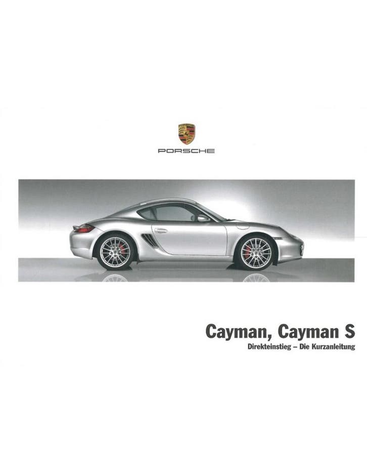 2008 PORSCHE CAYMAN | CAYMAN S VERKORT INSTRUCTIEBOEKJE, Autos : Divers, Modes d'emploi & Notices d'utilisation