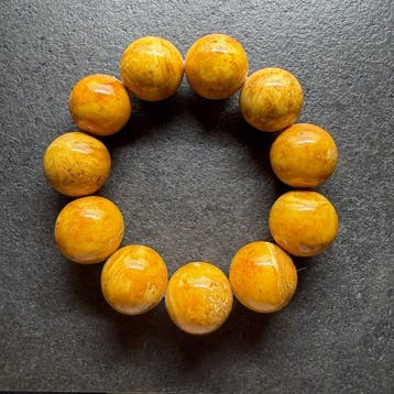Exclusieve armband met amber kralen van 23 mm en 79,5 g -, Antiek en Kunst