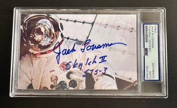 NASA Skylab Astronaut Memorabilia Lot – Jack Lousma Signed –