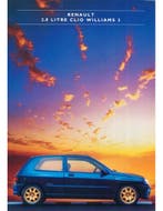 1995 RENAULT CLIO WILLIAMS 3 BROCHURE ENGELS