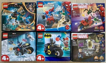 Lego Set - Super Heroes - 6 Boxes Marvel & DC Comics, Nieuw