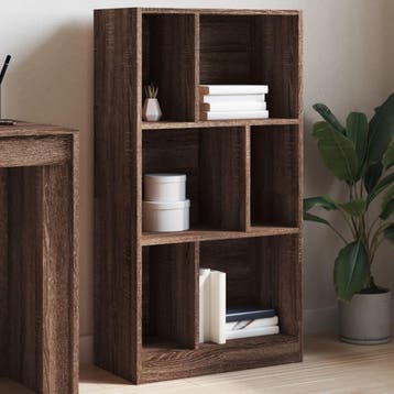 vidaXL Boekenkast 57x28,5x107,5 cm bewerkt hout bruin, Verzenden, Nieuw