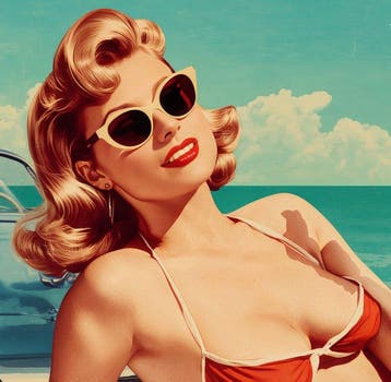 Kleury.art - 1950s Advertisments: Beachside Cola” by