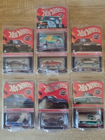 Hot Wheels 1:64 - Modelauto (7) - Collezione Red Line Club:, Nieuw