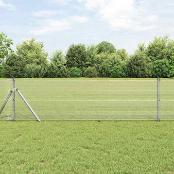 vidaXL gelast draadhek met grondbevestiging 50 x 0,6 m, Verzenden