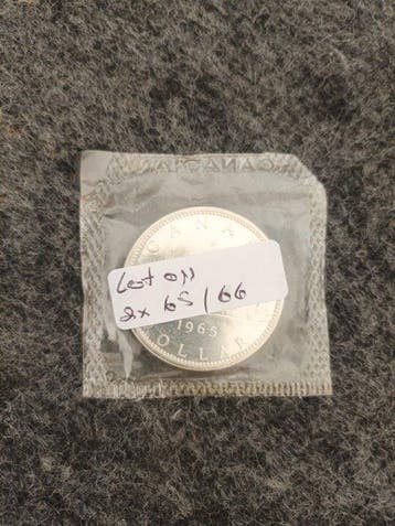 Canada. Elizabeth II. 1 Dollar 1965-1966 (Lot of 3 coins)