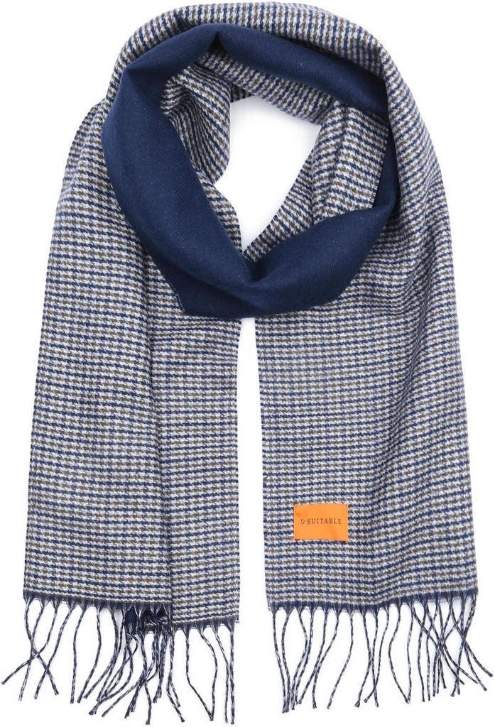 Suitable Sjaal Softfeel Pepita Grijs maat  Heren, Kleding | Heren, Mutsen, Sjaals en Handschoenen, Nieuw, Verzenden