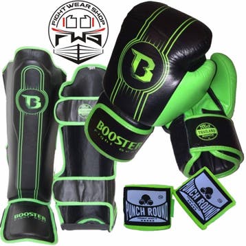 Booster Fight Gear Pro Range Kickboks Set BGL 1 V6 Black, Verzenden, Nieuw, Overige