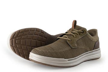 Skechers Instappers in maat 44 Bruin, Kleding | Heren, Schoenen, Bruin, Verzenden, Overige typen, Zo goed als nieuw