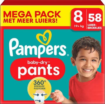 Pampers maat 8, 58 stuks | Retour Deal | 34% korting, Enfants & Bébés, Verzenden, Overige typen