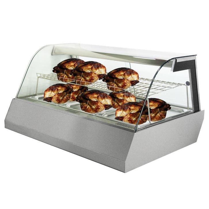 Koelvitrine | RVS | 3x 1/1 GN | +2°C/+6°C | Geforceerd | 2, Zakelijke goederen, Horeca | Keukenapparatuur, Nieuw in verpakking
