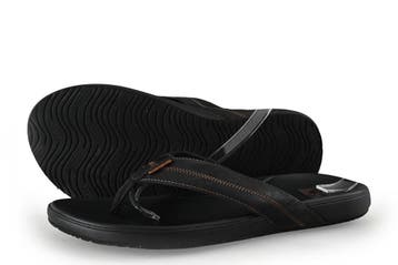 Reef Slippers in maat 42 Zwart, Kleding | Heren, Slippers, Verzenden, Zwart, Zo goed als nieuw
