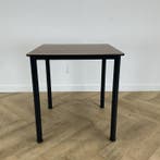 Eromes kantinetafel 70x70 cm,  bruin - antraciet, Gebruikt, Bureau