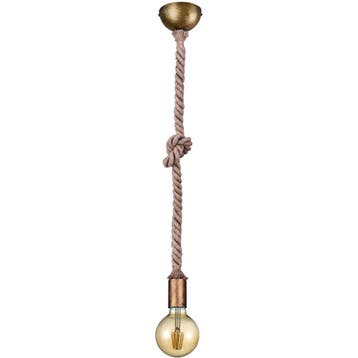 Bronzen LED Hanglamp met E27 Fitting - Stijlvolle LED Lamp v, Verzenden, Nieuw