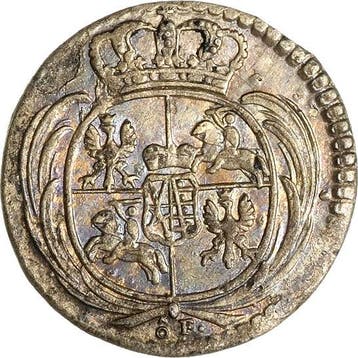 1/48 taler, daalder 1756, Sachsen-kurlinie ab 1547 (alber..., Verzenden