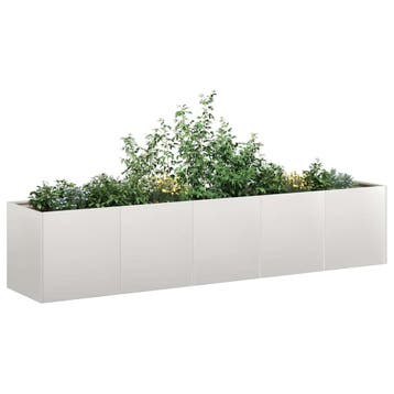 vidaXL Plantenbak 200x40x40 cm roestvrij staal, Verzenden
