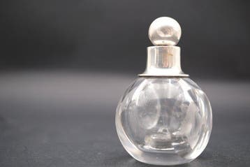 Figuur - Perfume Bottle – Fish Intaglio - .833 zilver