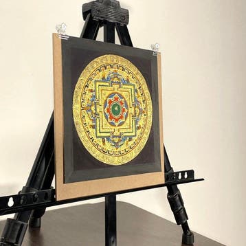 23.5 cm - Painting of Tibetan Tradition - Mandala Yantra