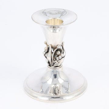 Dansk Guldsmede Handvaerk - Kandelaar - .925 zilver, Antiquités & Art