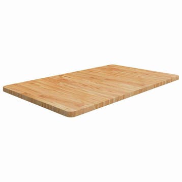 vidaXL Wastafelblad 100x60x2,5cm behandeld massief hout, Huis en Inrichting, Keuken | Keukenelementen, Verzenden, Nieuw