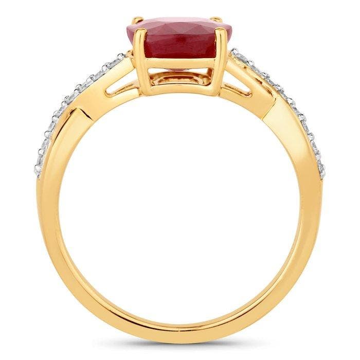 Zonder minimumprijs - Ring - 14 karaat Geel goud - 3.65ct., Bijoux, Sacs & Beauté, Bagues