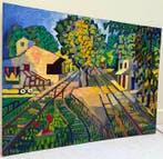 Armand Meffre (1929–2009) - La Gare de Robion, Antiquités & Art