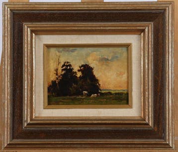 Willem de Zwart (1862-1931) - Landschap met koeien