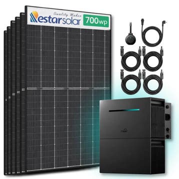 Zonnepanelen Thuisbatterij Pakket - 4 kWh - 6x 700, Ophalen of Verzenden