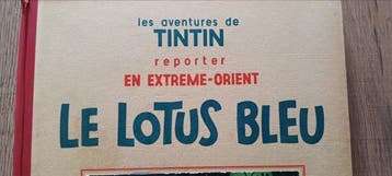 Tintin T5 - Le Lotus Bleu (plat blanc) - 1 Album - Réédition, Livres