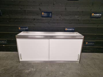 Wandkast | trespa | RVS | 130cm | horeca, Gebruikt