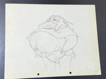 Walt Disney – Dirty Bill Animatie Tekening - The Robber, Nieuw