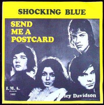 Shocking Blue - singles w/PS: 1. Send Me A Postcard 2. Rock, Nieuw in verpakking