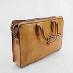 Berluti - Patina Leather Briefcase Business Bag Brown, Handtassen en Accessoires, Tassen | Damestassen, Nieuw