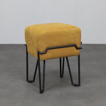 Puik Design Low Stool Bokk In Leather By Ka-lai Chan For, Verzenden, Zo goed als nieuw