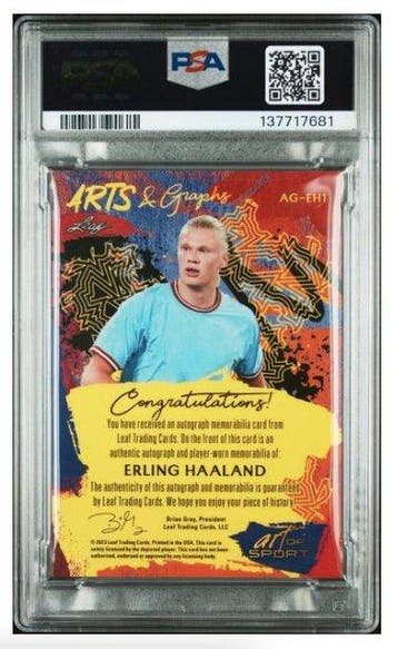 2023 Leaf Erling Haaland #AGEH1 - Authentic Auto - Worn, Verzamelen, Nieuw