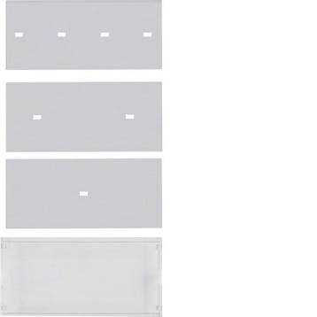 Hager Berker Clear Transparent Glass Label Field With Cover, Bricolage & Construction, Verzenden