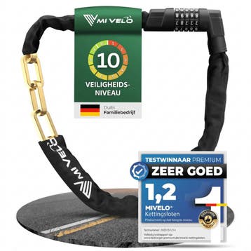 2dekans | MIVELO Fietskettingslot met Cijfercode – 100 cm –, Ophalen of Verzenden